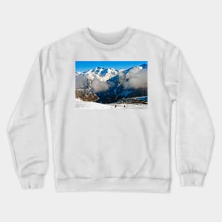 Courchevel 3 Valleys French Alps France Crewneck Sweatshirt